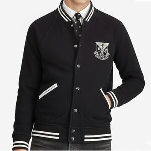 Polo by Ralph Lauren Black and White Varsity Jacket